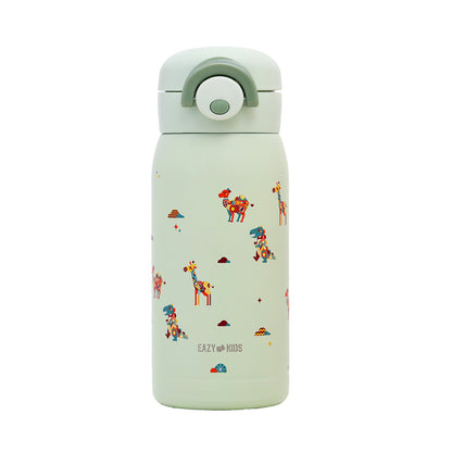 EAZY KIDS Insulated School Water Bottle - Green, 350ml