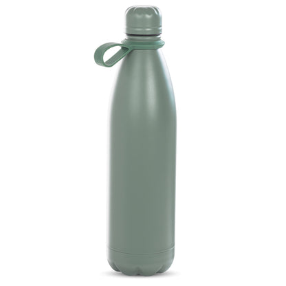 EAZY KIDS Steel Water Bottle, 1L Green