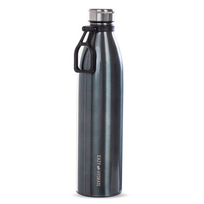 EAZY KIDS Steel Water Bottle, 1150ml Black