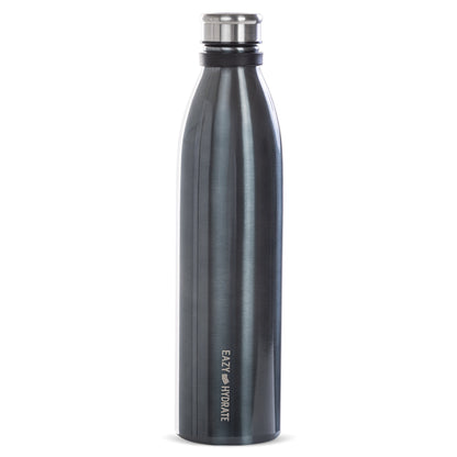 EAZY KIDS Steel Water Bottle, 1150ml Black