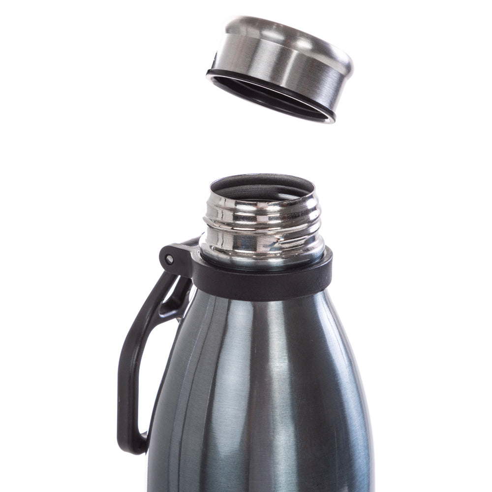 EAZY KIDS Steel Water Bottle, 1150ml Black
