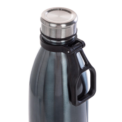 EAZY KIDS Steel Water Bottle, 1150ml Black