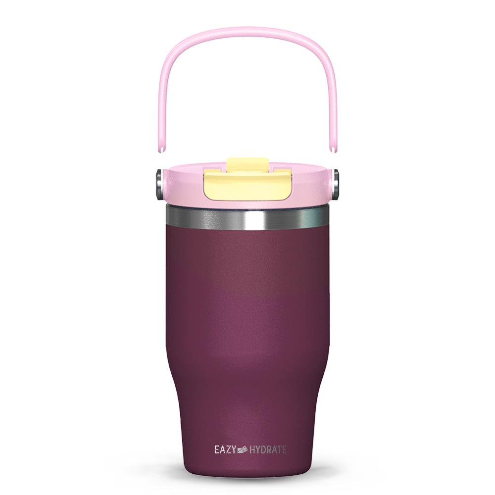 EAZY KIDS Vacuum Insulated Tumbler w/handle, 500ml Purple
