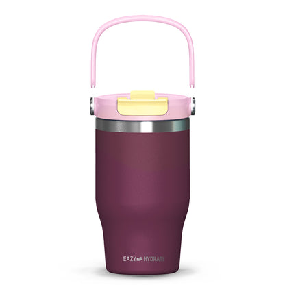 EAZY KIDS Vacuum Insulated Tumbler w/handle, 500ml Purple