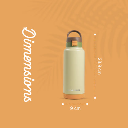 EAZY KIDS Vacuum Insulated Water Bottle Refresh, 950ml Green