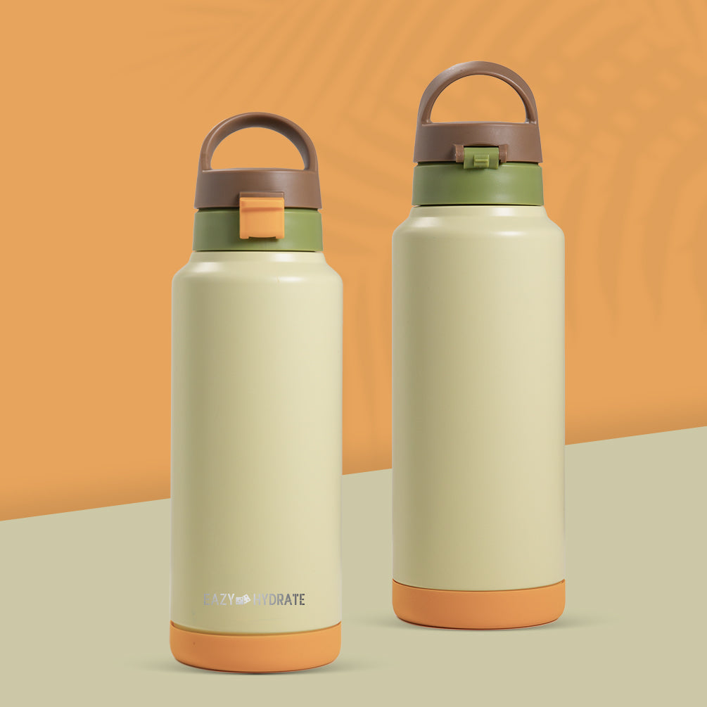 EAZY KIDS Vacuum Insulated Water Bottle Refresh, 950ml Green
