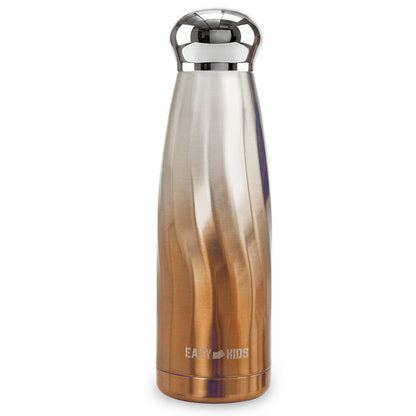 Eazy Kids Double Walled Stainless Steel Water Bottle, 420ml Bronze