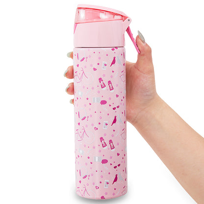 Eazy Kids Personalized - Insulated Stainless Steel Water Bottle w/Spray, Life 640ml - Pink