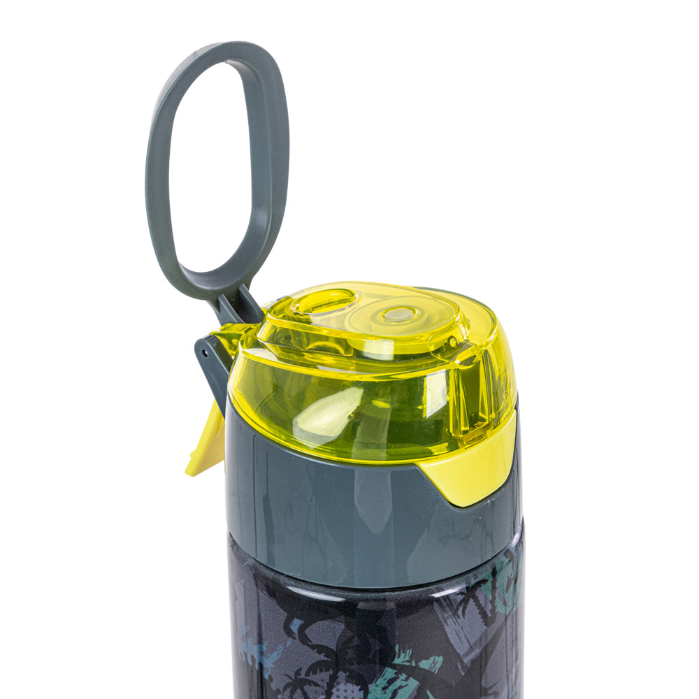 EAZY KIDS - Insulated Stainless Steel Water Bottle w/Spray -T-Rex, 640ml Green