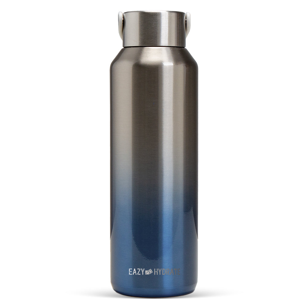 EAZY KIDS Stainless Steel Water Bottle, 710ml Silver