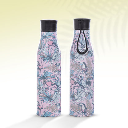 EAZY KIDS Steel Water Bottle, 760ml Floral