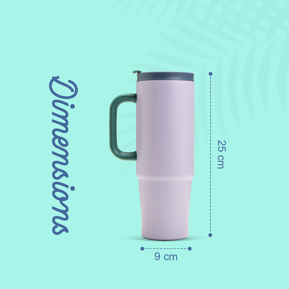 EAZY KIDS Insulated Travel Tumbler, 900ml White