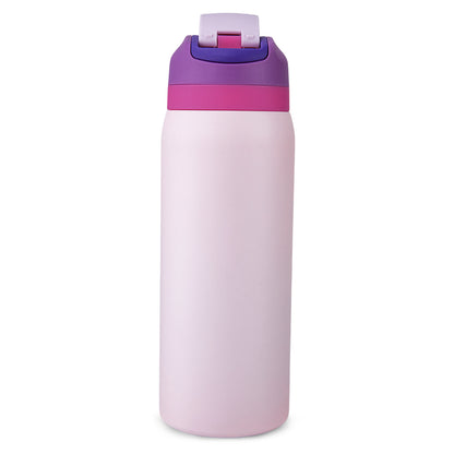 Eazy Kids Stainless Steel Water Bottle Bling w/ Straw and Spout 948 mL Girl Power Bling