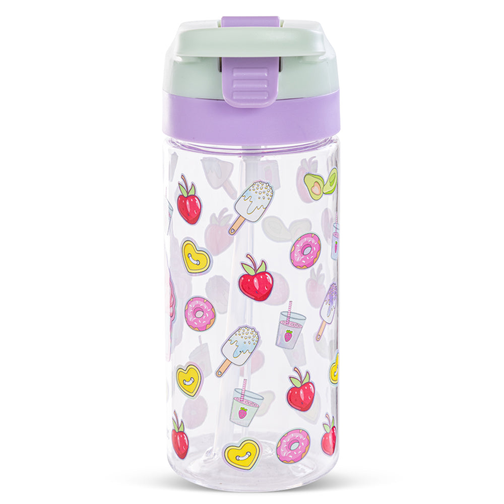 EAZY KIDS -Muffin Tritan Water Bottle W/Spray 500ml - Purple