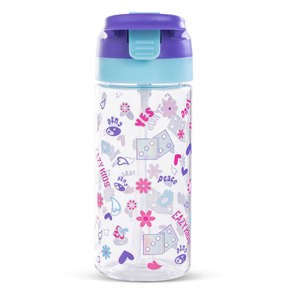 EAZY KIDS -Tritan Water Bottle W/Spray 500ml - Purple