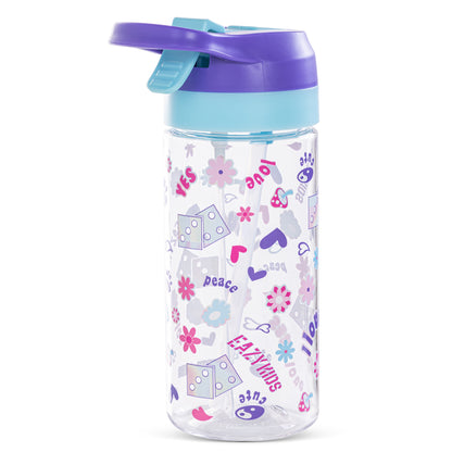 EAZY KIDS -Tritan Water Bottle W/Spray 500ml - Purple