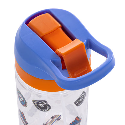 EAZY KIDS -Skater Tritan Water Bottle W/Spray 500ml - Blue