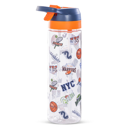 EAZY KIDS -Basket Ball Tritan Water Bottle W/Spray 750ml - Blue