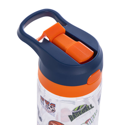 EAZY KIDS -Basket Ball Tritan Water Bottle W/Spray 750ml - Blue