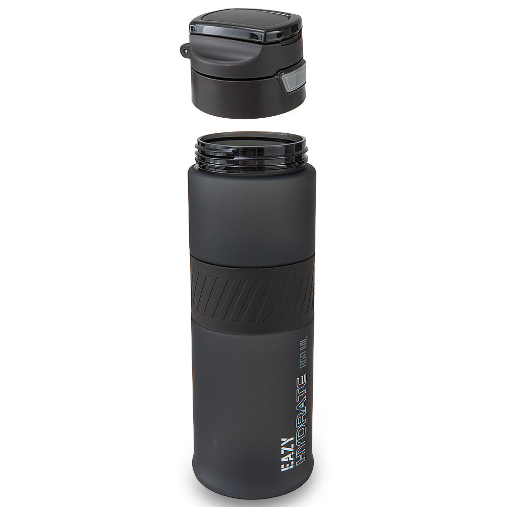 Eazy Kids Personalized Tritan Water Bottle 850ml with Spout Lid & Handle - Phantom Black