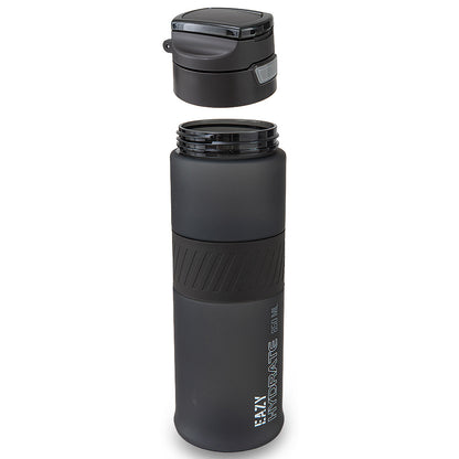 Eazy Kids Personalized Tritan Water Bottle 850ml with Spout Lid & Handle - Phantom Black