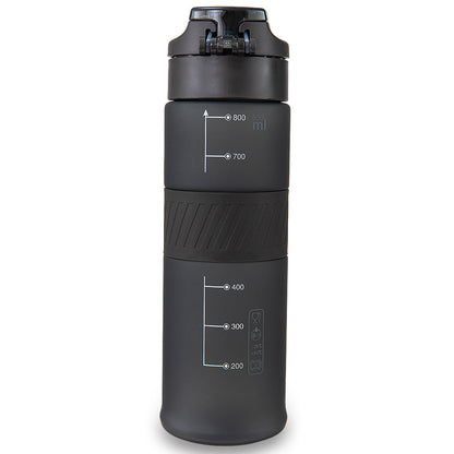 Eazy Kids Personalized Tritan Water Bottle 850ml with Spout Lid & Handle - Phantom Black