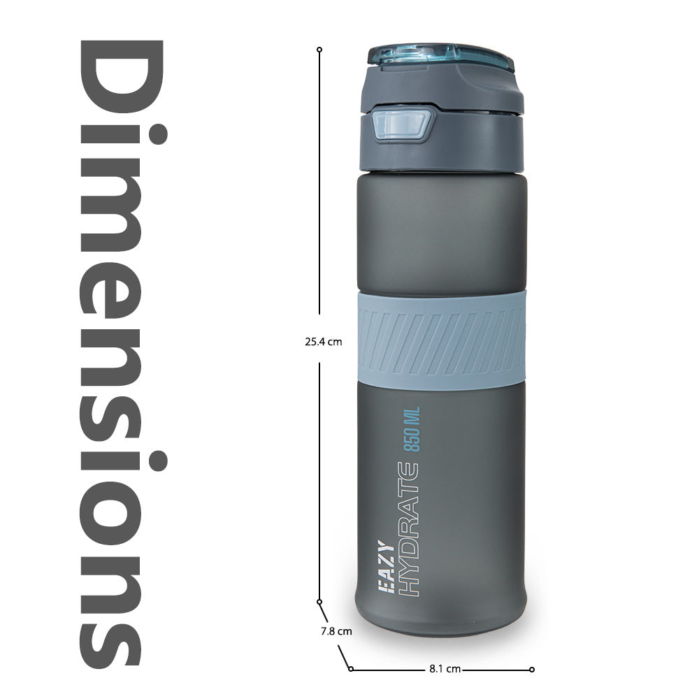 Eazy Kids Tritan Water Bottle 850ml with Spout Lid & Handle - Storm Navy