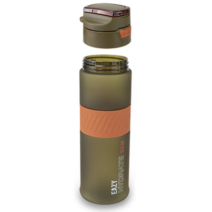 Eazy Kids Tritan Water Bottle 850ml with Spout Lid & Handle - Olive Green