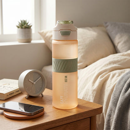 Eazy Kids Tritan Water Bottle 850ml with Spout Lid & Handle - Ivory