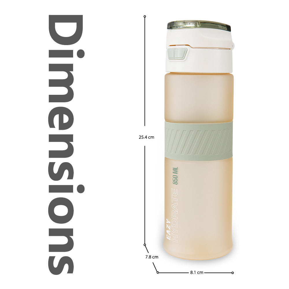 Eazy Kids Tritan Water Bottle 850ml with Spout Lid & Handle - Ivory