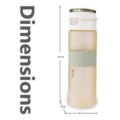 Eazy Kids Tritan Water Bottle 850ml with Spout Lid & Handle - Ivory