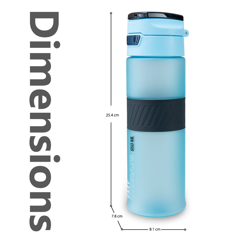 Eazy Kids Tritan Water Bottle 850ml with Spout Lid & Handle - Ice Blue Blast