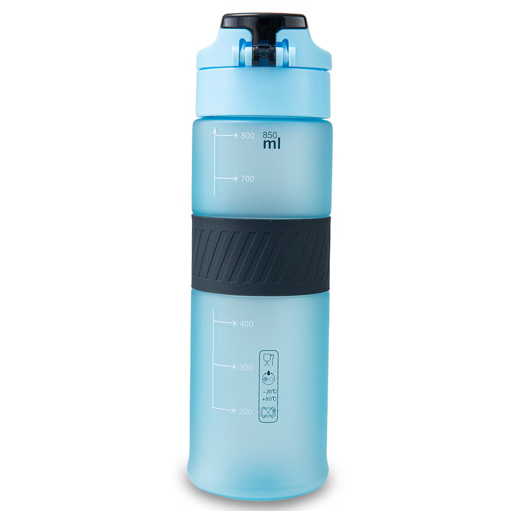 Eazy Kids Tritan Water Bottle 850ml with Spout Lid & Handle - Ice Blue Blast