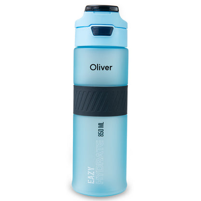 Eazy Kids Personalized Tritan Water Bottle 850ml with Spout Lid & Handle - Ice Blue Blast