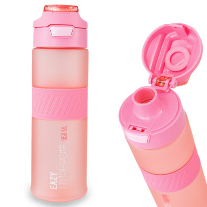 Eazy Kids Tritan Water Bottle 850ml with Spout Lid & Handle - Candy Coral