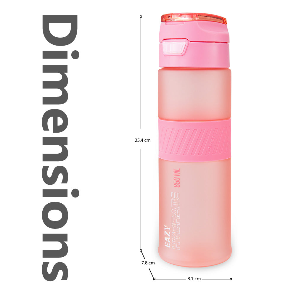 Eazy Kids Tritan Water Bottle 850ml with Spout Lid & Handle - Candy Coral