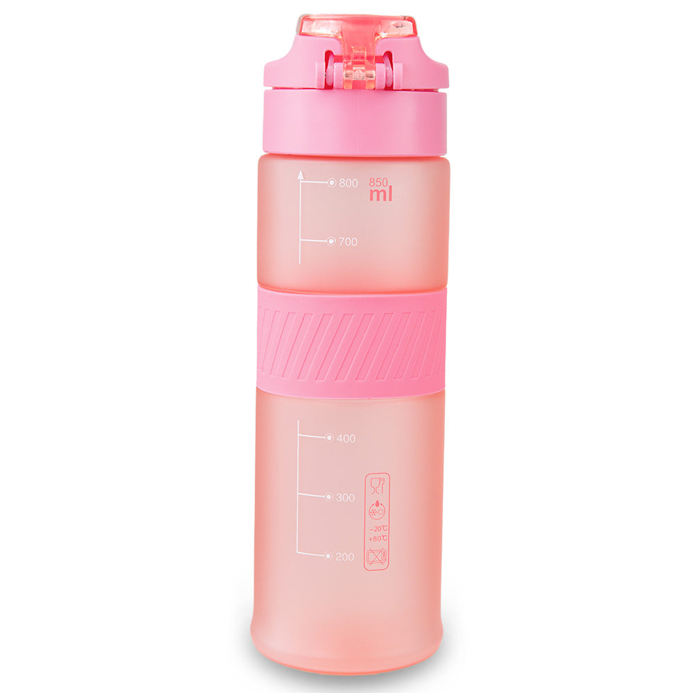 Eazy Kids Tritan Water Bottle 850ml with Spout Lid & Handle - Candy Coral