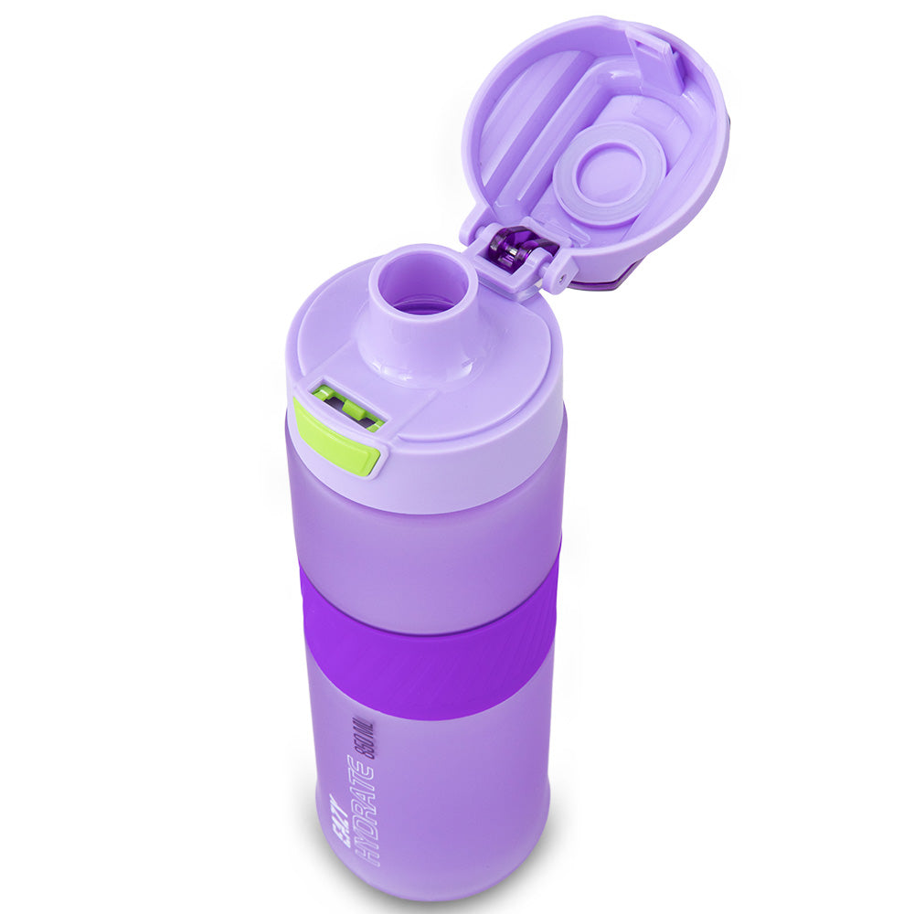 Eazy Kids Tritan Water Bottle 850ml with Spout Lid & Handle - Lavender Pulse