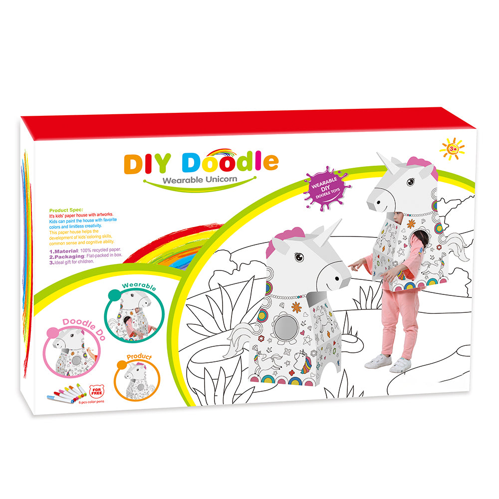 EAZY KIDS - Doodle Art & Craft Coloring Wearable Unicorn