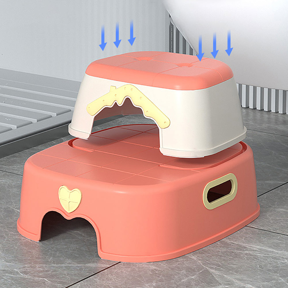 EAZY KIDS 2 - in - 1 Step Stool - Pink