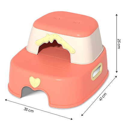 EAZY KIDS 2 - in - 1 Step Stool - Pink