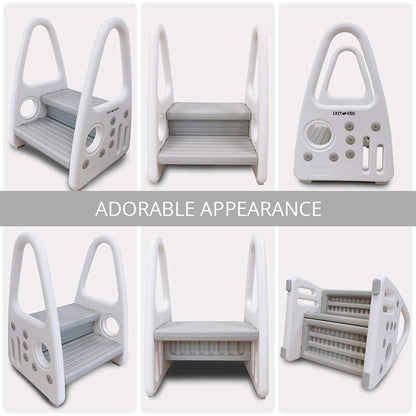 EAZY KIDS 2 Step Stool - Grey