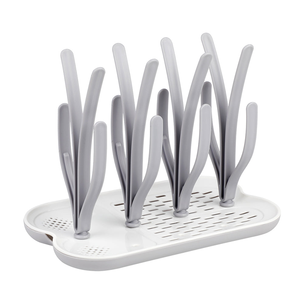 EAZY KIDS Baby Bottle Drying Rack 16 peg - Grey
