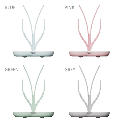 EAZY KIDS Baby Bottle Drying Rack 16 peg - Grey