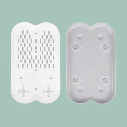 EAZY KIDS Baby Bottle Drying Rack 16 peg - Grey