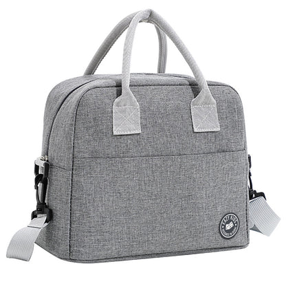 EAZY KIDS Bento Boxes wt Insulated Lunch Bag Combo - Love Riyadh Grey