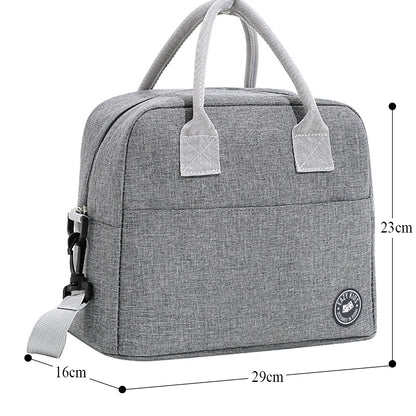 EAZY KIDS Bento Boxes wt Insulated Lunch Bag Combo - Love Riyadh Grey
