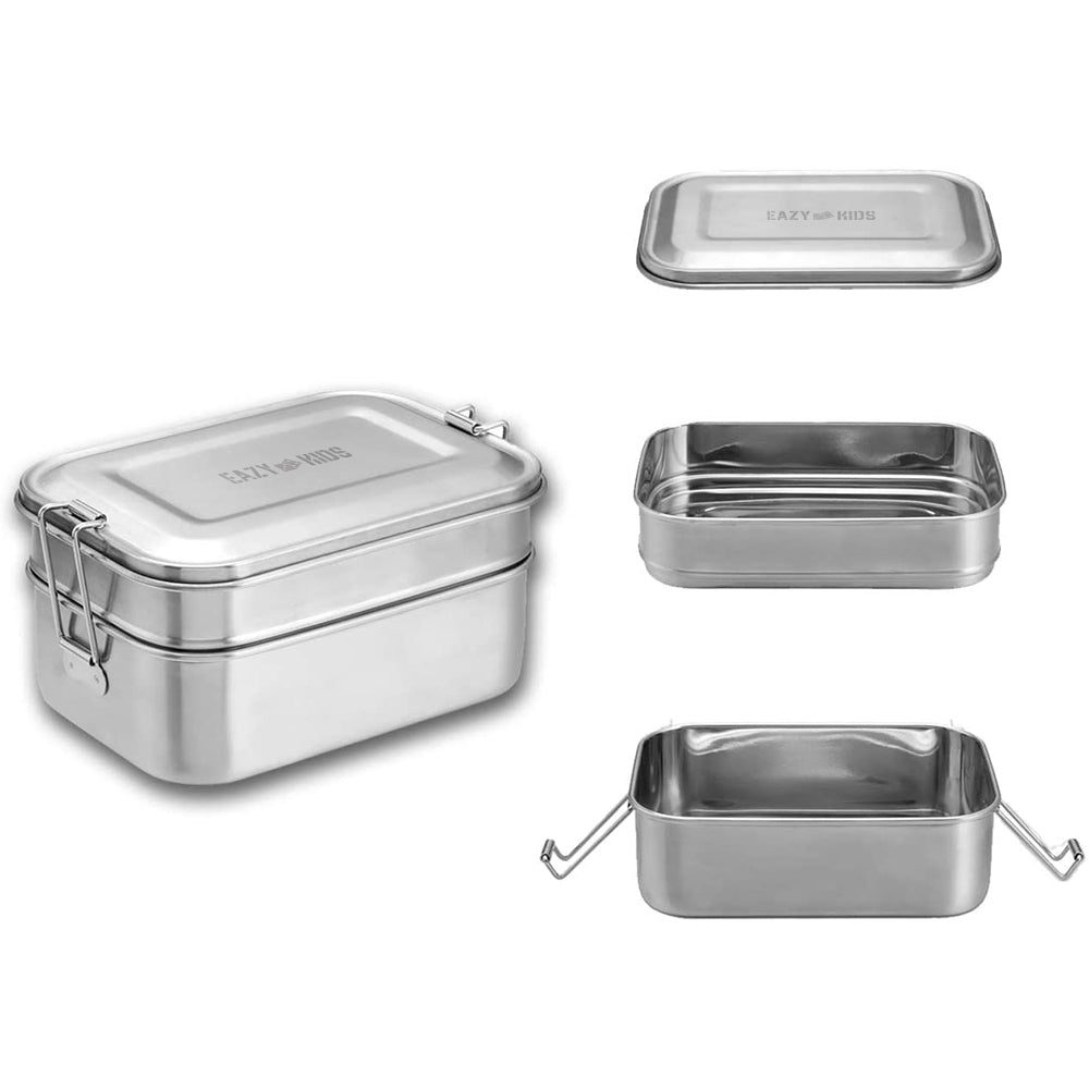 EAZY KIDS Bento Steel Lunch Box - XL