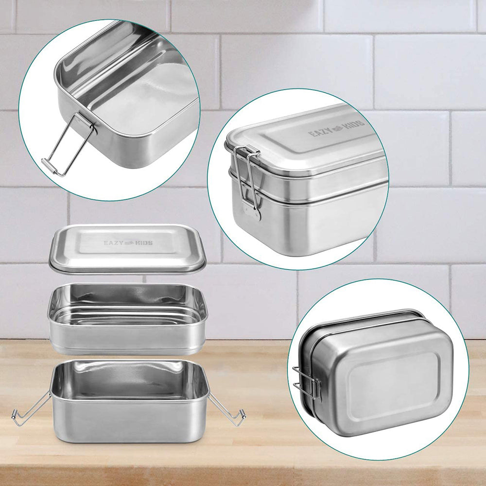 EAZY KIDS Bento Steel Lunch Box - XL