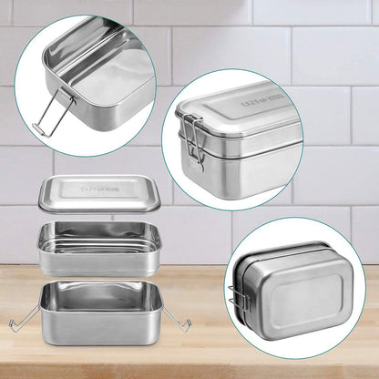 EAZY KIDS Bento Steel Lunch Box - XL